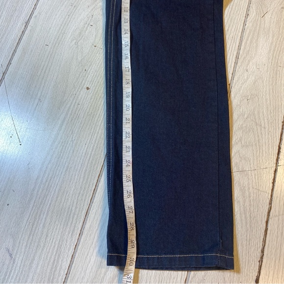 Vtg Tommy Hilfiger High Rise Dark Blue Jeans Womens 6 Flag Pocket 31/30 - Picture 7 of 9